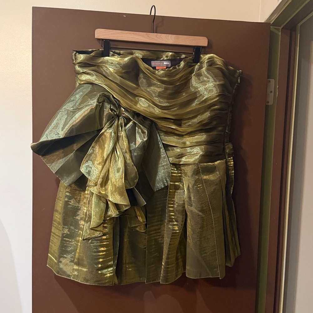 Bhanuni by Jyoti Liquid Metallic Bow Mini Dress - Picture 5 of 10
